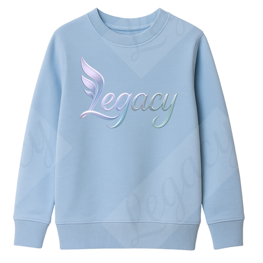Legacy Boys Original Blau-Kinder Sweatshirt-Hochwertiger DTF Print/Weiche Baumwolle - Adi-Alex-Legacy