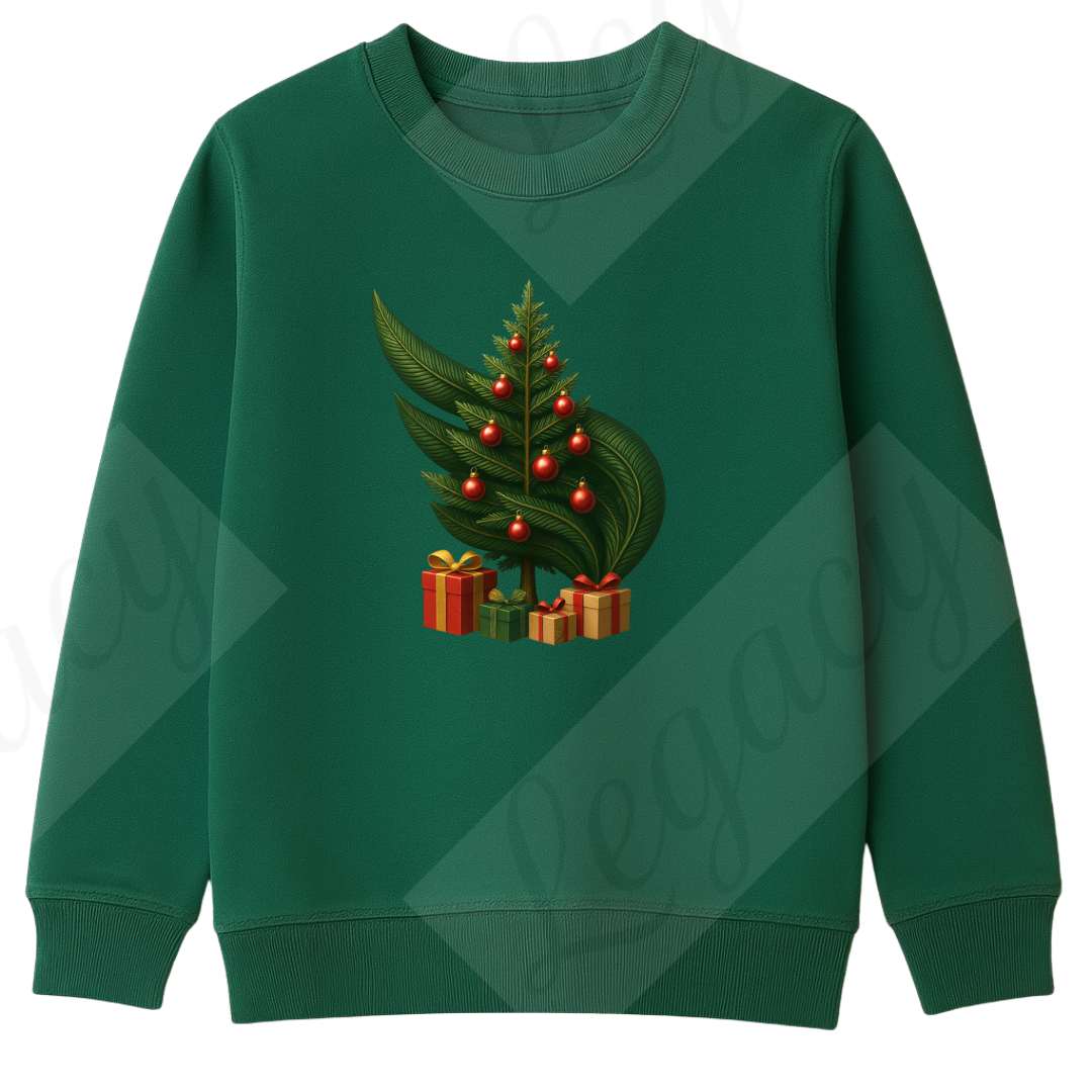 Legacy XMAS Edition Grün-Kinder Sweatshirt-Hochwertiger DTF Print/Weiche Baumwolle - Adi-Alex-Legacy