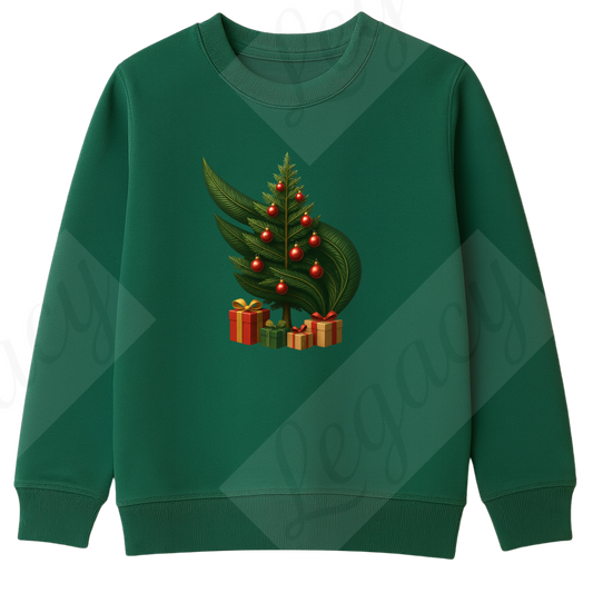 Legacy XMAS Edition Grün-Kinder Sweatshirt-Hochwertiger DTF Print/Weiche Baumwolle - Adi-Alex-Legacy