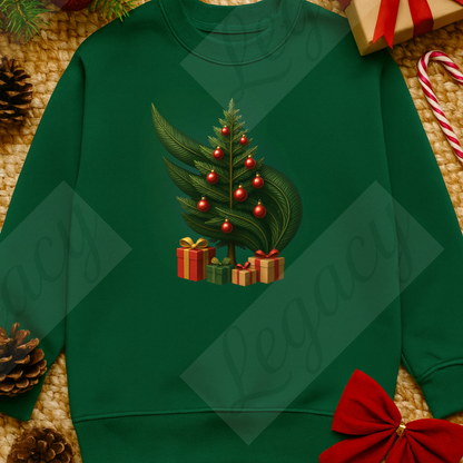 Legacy XMAS Edition Grün-Kinder Sweatshirt-Hochwertiger DTF Print/Weiche Baumwolle - Adi-Alex-Legacy