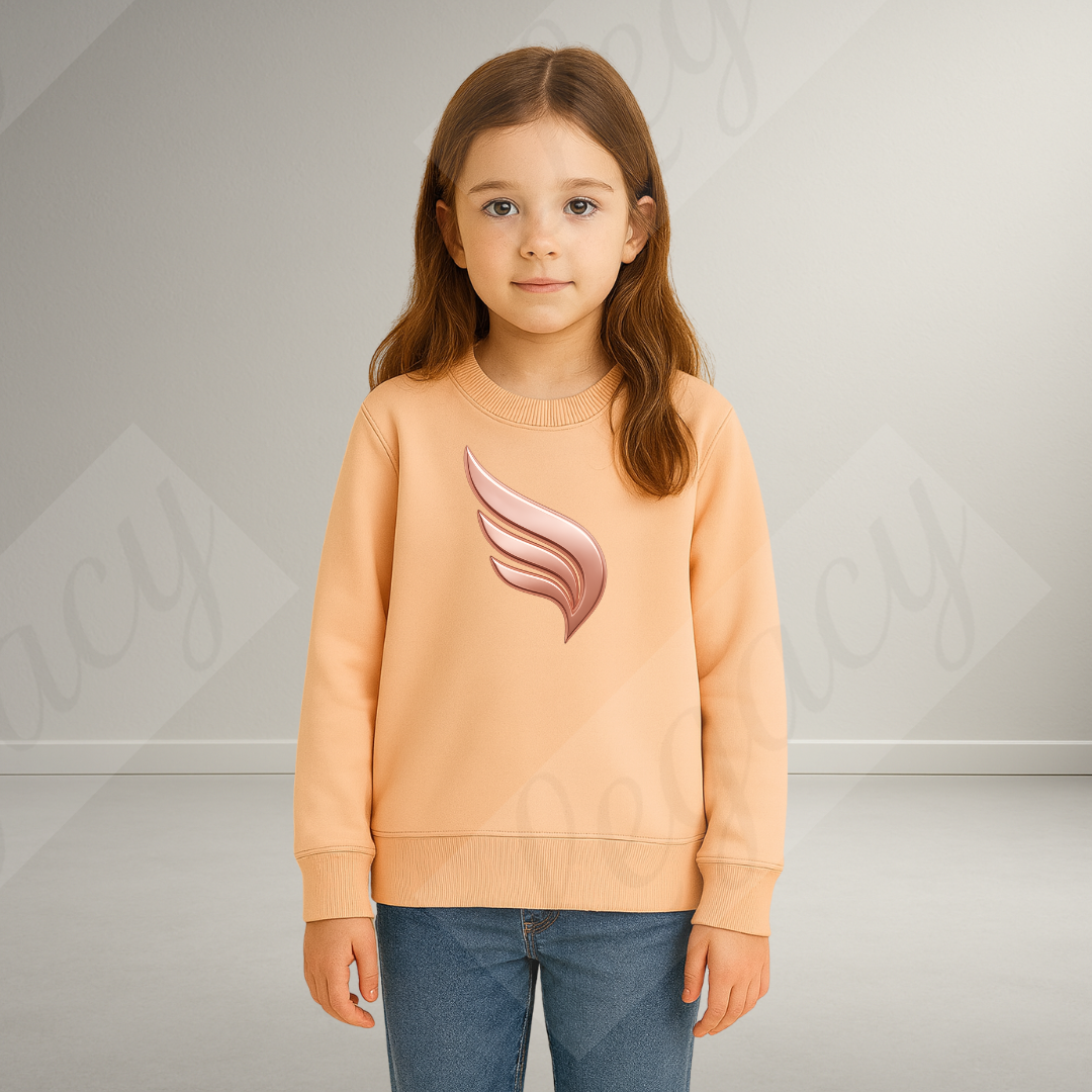 Metalic Rose Gold Legacy Sweatshirt Creamy Rosa -Hochwertiger DTF Print/Weiche Baumwolle - Adi-Alex-Legacy