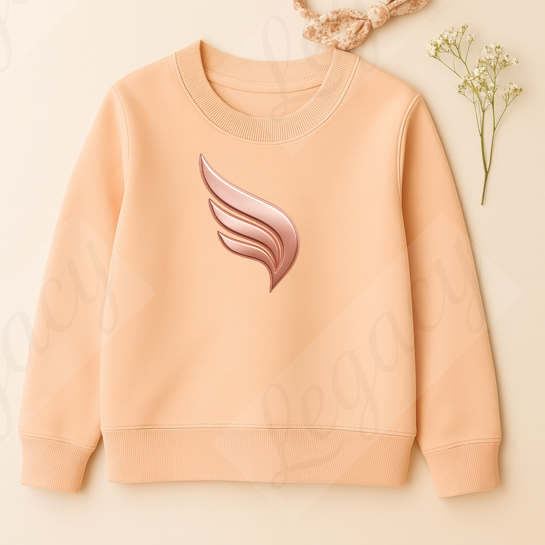 Metalic Rose Gold Legacy Sweatshirt Creamy Rosa -Hochwertiger DTF Print/Weiche Baumwolle - Adi-Alex-Legacy