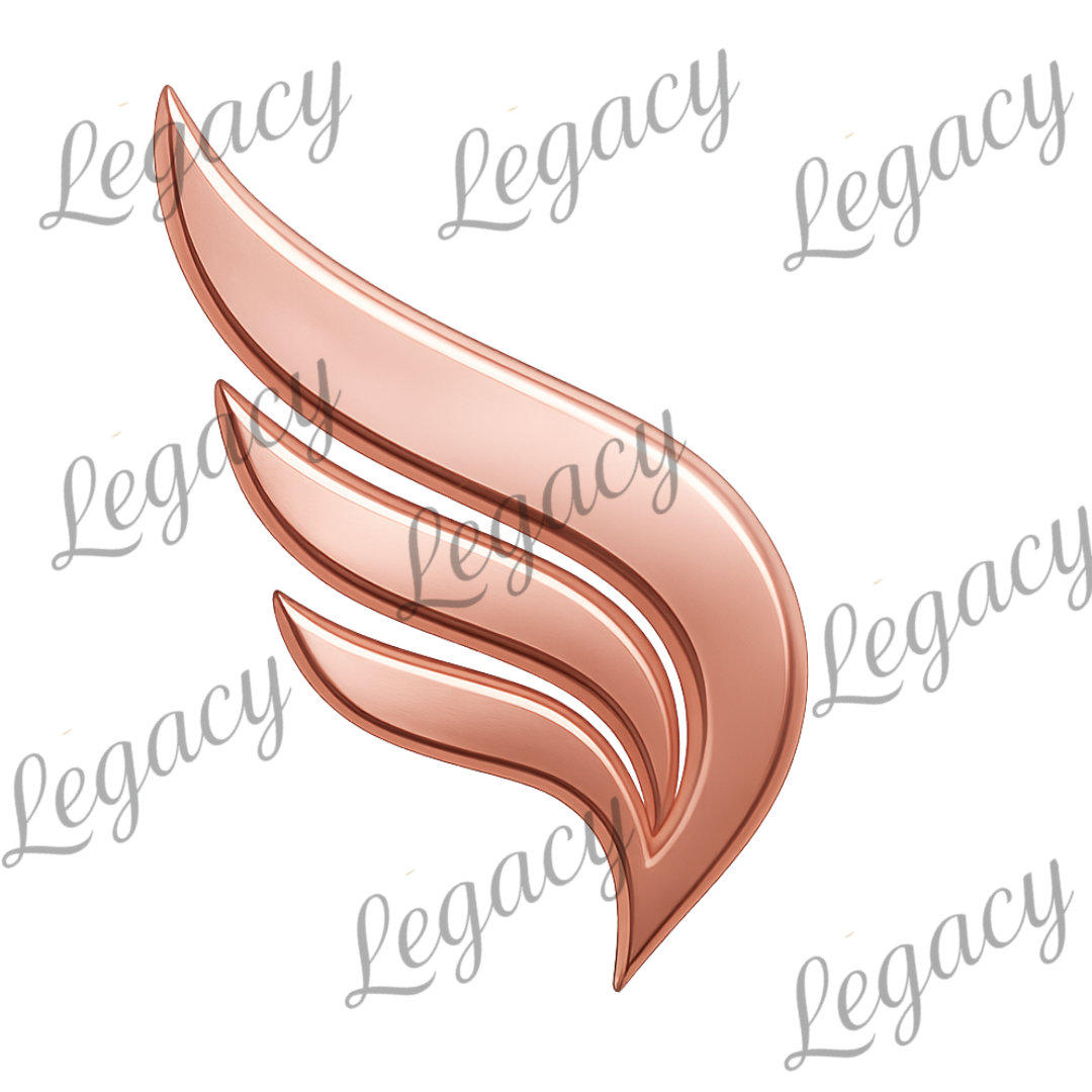 Metalic Rose Gold Legacy Sweatshirt Creamy Rosa -Hochwertiger DTF Print/Weiche Baumwolle - Adi-Alex-Legacy