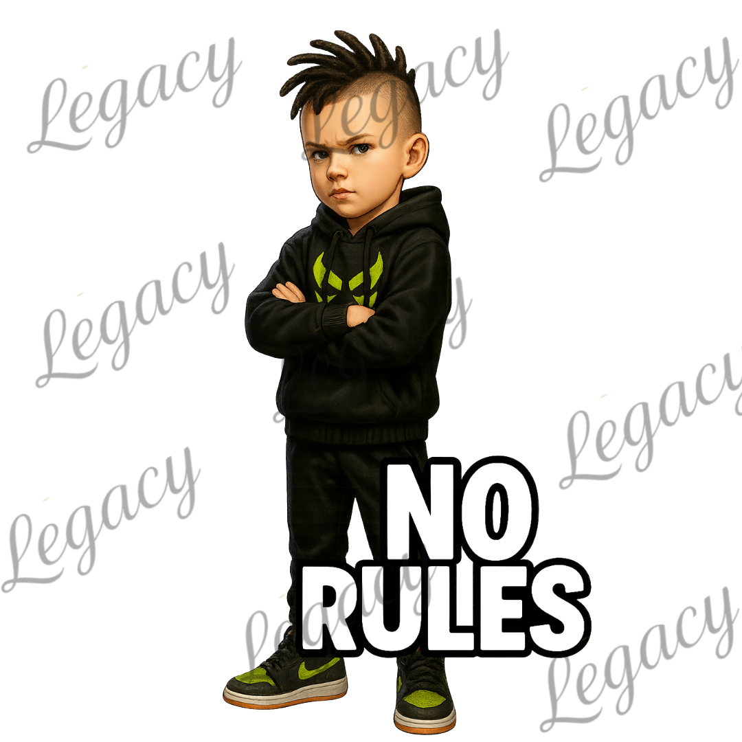 No Rules-Kinder T-Shirt-Hochwertiger DTF Print/Größen 86-128 - Adi-Alex-Legacy