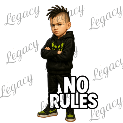 No Rules-Kinder T-Shirt-Hochwertiger DTF Print/Größen 86-128 - Adi-Alex-Legacy