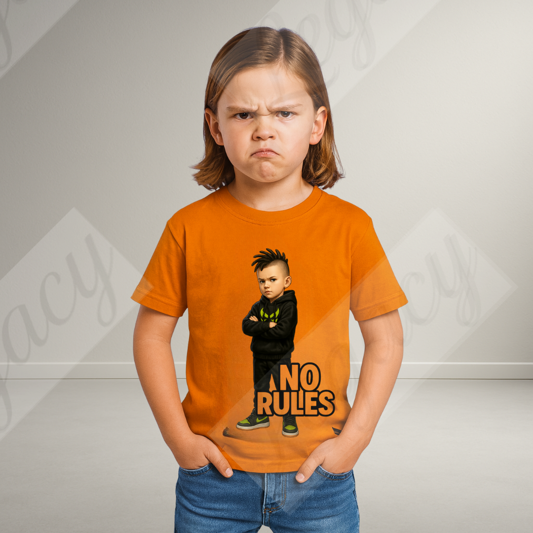 No Rules-Kinder T-Shirt-Hochwertiger DTF Print/Größen 86-128 - Adi-Alex-Legacy