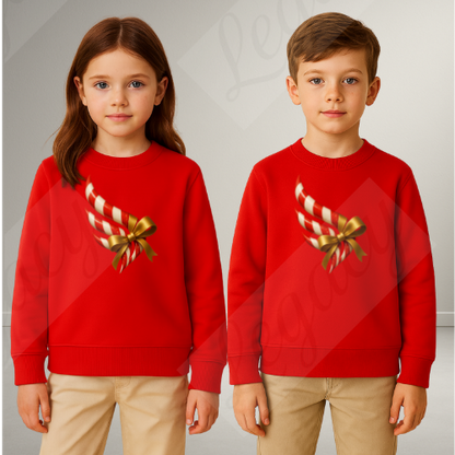 Set Kinder Sweatshirt Rot+T-Shirt Wrapped Legacy--Hochwertiger DTF Print/Weiche Baumwolle - Adi-Alex-Legacy