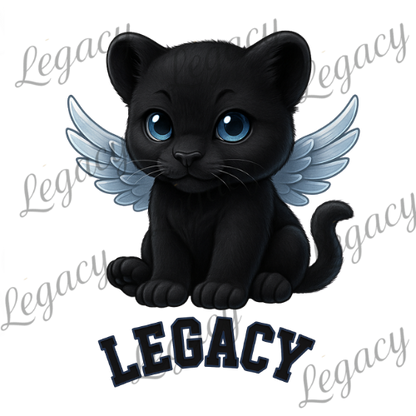 Black Panther Hell Grau -Kinder Sweatshirt-Hochwertiger DTF Print/Weiche Baumwolle 104-140 - Adi-Alex-Legacy