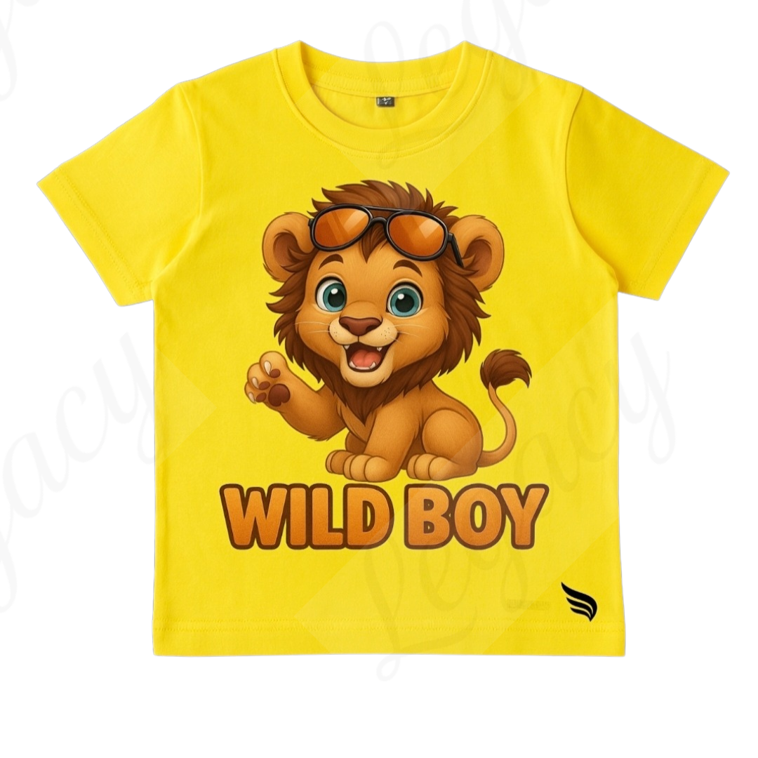 Wild Boy-Kinder T-Shirt-Hochwertiger DTF Print/Größen 86-128 - Adi-Alex-Legacy