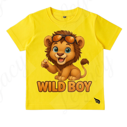 Wild Boy-Kinder T-Shirt-Hochwertiger DTF Print/Größen 86-128 - Adi-Alex-Legacy