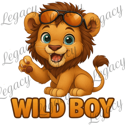 Wild Boy-Kinder T-Shirt-Hochwertiger DTF Print/Größen 86-128 - Adi-Alex-Legacy