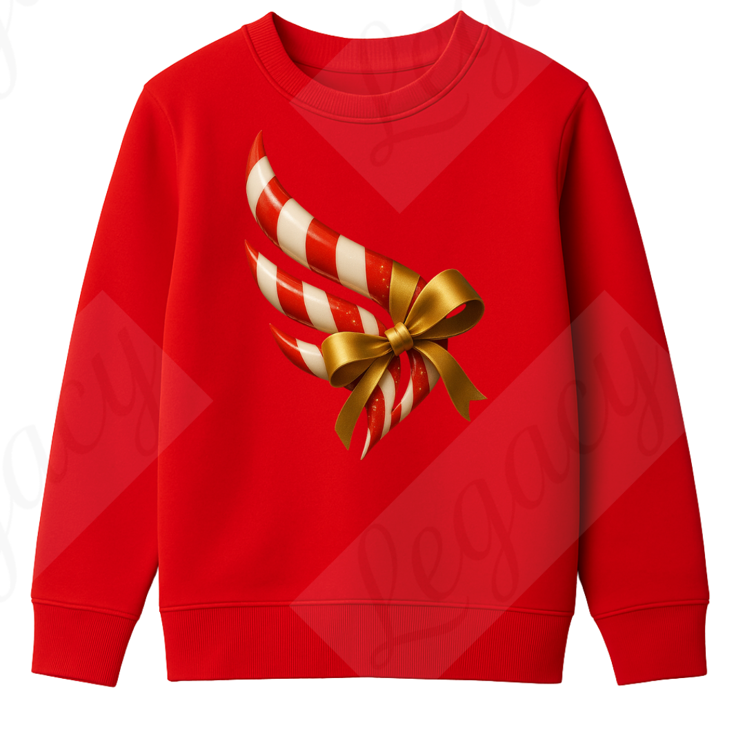 Set Kinder Sweatshirt Rot+T-Shirt Wrapped Legacy--Hochwertiger DTF Print/Weiche Baumwolle - Adi-Alex-Legacy
