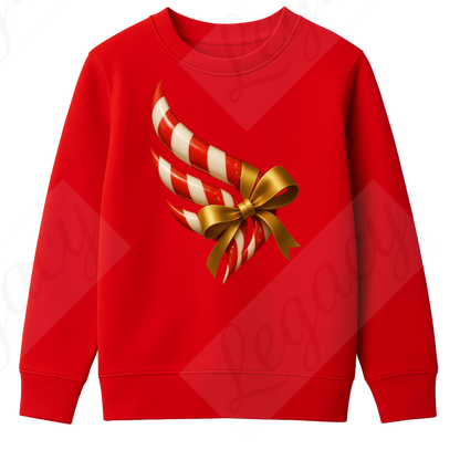 Set Kinder Sweatshirt Rot+T-Shirt Wrapped Legacy--Hochwertiger DTF Print/Weiche Baumwolle - Adi-Alex-Legacy