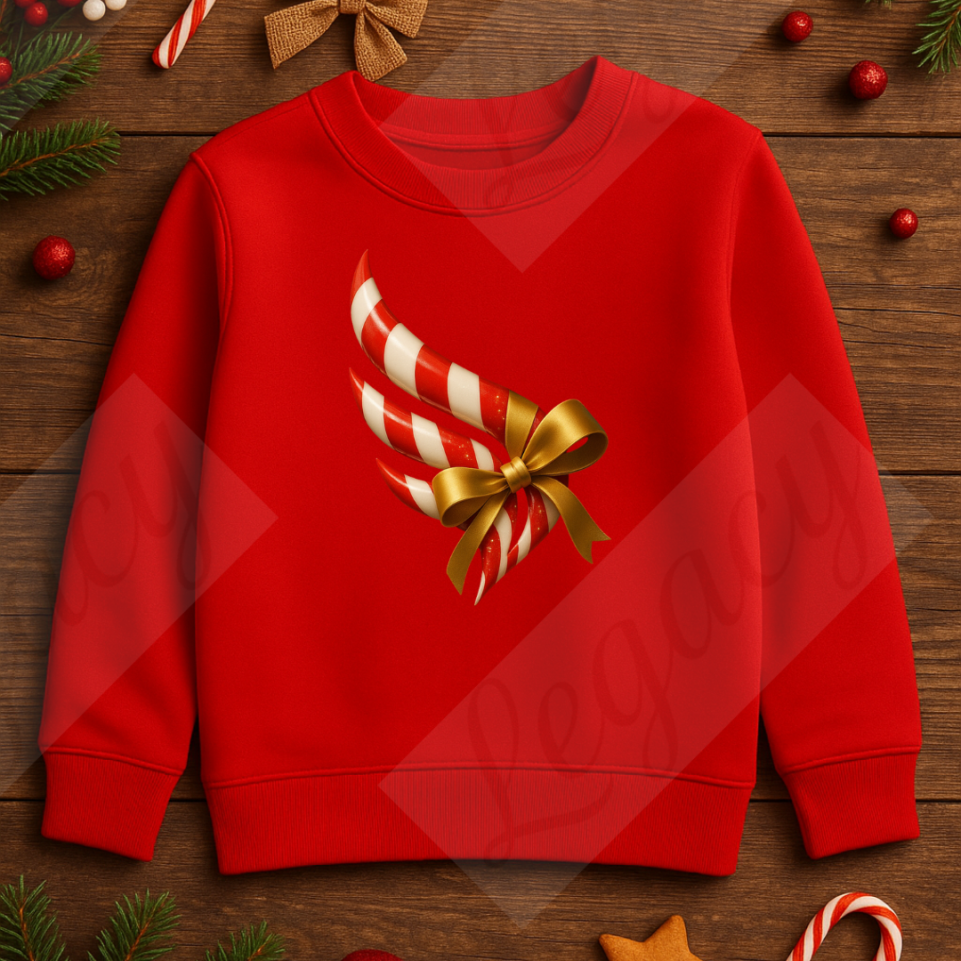 Set Kinder Sweatshirt Rot+T-Shirt Wrapped Legacy--Hochwertiger DTF Print/Weiche Baumwolle - Adi-Alex-Legacy