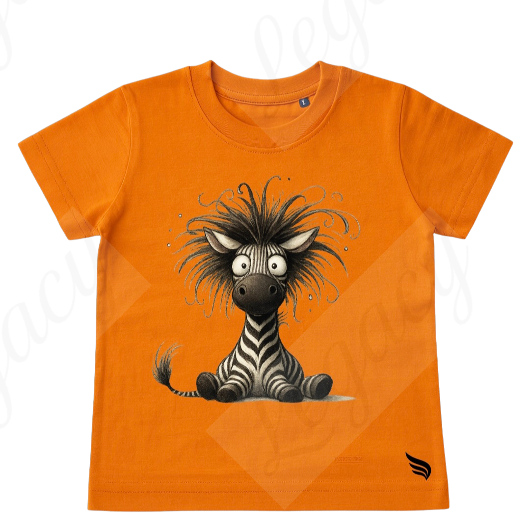 Zebra-Kinder T-Shirt-Hochwertiger DTF Print/Größen 86-128 - Adi-Alex-Legacy