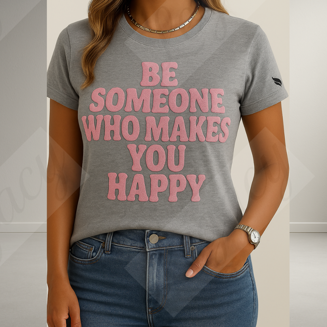 Be someone.Damen T-Shirt mit 3d Puff Effekt Edition - Adi-Alex-Legacy