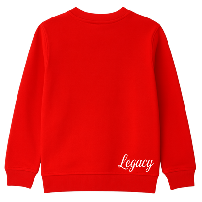 Merry Christmas-Rot Kinder Sweatshirt-Hochwertiger DTF Print/Weiche Baumwolle - Adi-Alex-Legacy