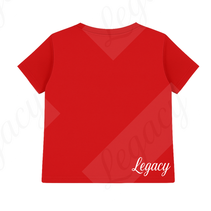 Set Kinder Sweatshirt Rot+T-Shirt Wrapped Legacy--Hochwertiger DTF Print/Weiche Baumwolle - Adi-Alex-Legacy