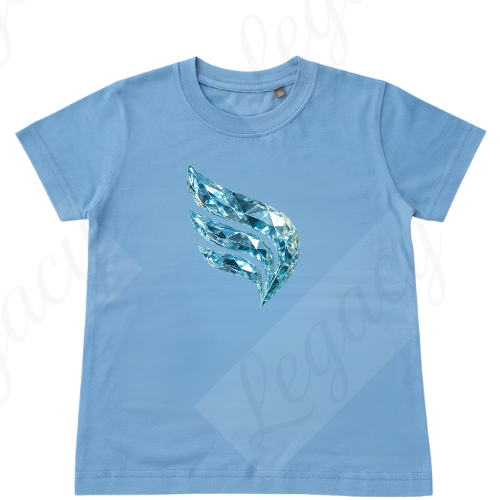 Diamond Legacy Blau-Kinder T-Shirt-Hochwertiger DTF Print/Größen 86-128 - Adi-Alex-Legacy