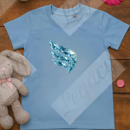 Diamond Legacy Blau-Kinder T-Shirt-Hochwertiger DTF Print/Größen 86-128 - Adi-Alex-Legacy