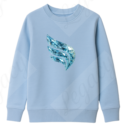 Set Kinder Sweatshirt Blau+T-Shirt Diamond Legacy--Hochwertiger DTF Print/Weiche Baumwolle - Adi-Alex-Legacy
