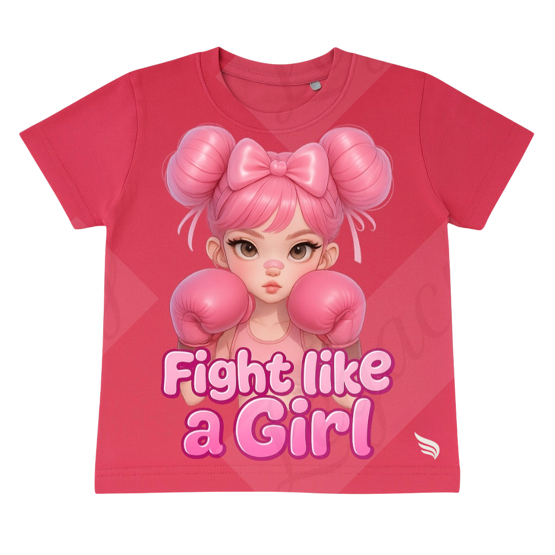 Fight like a Girl-Kinder T-Shirt-Hochwertiger DTF Print/Größen 86-128 - Adi-Alex-Legacy