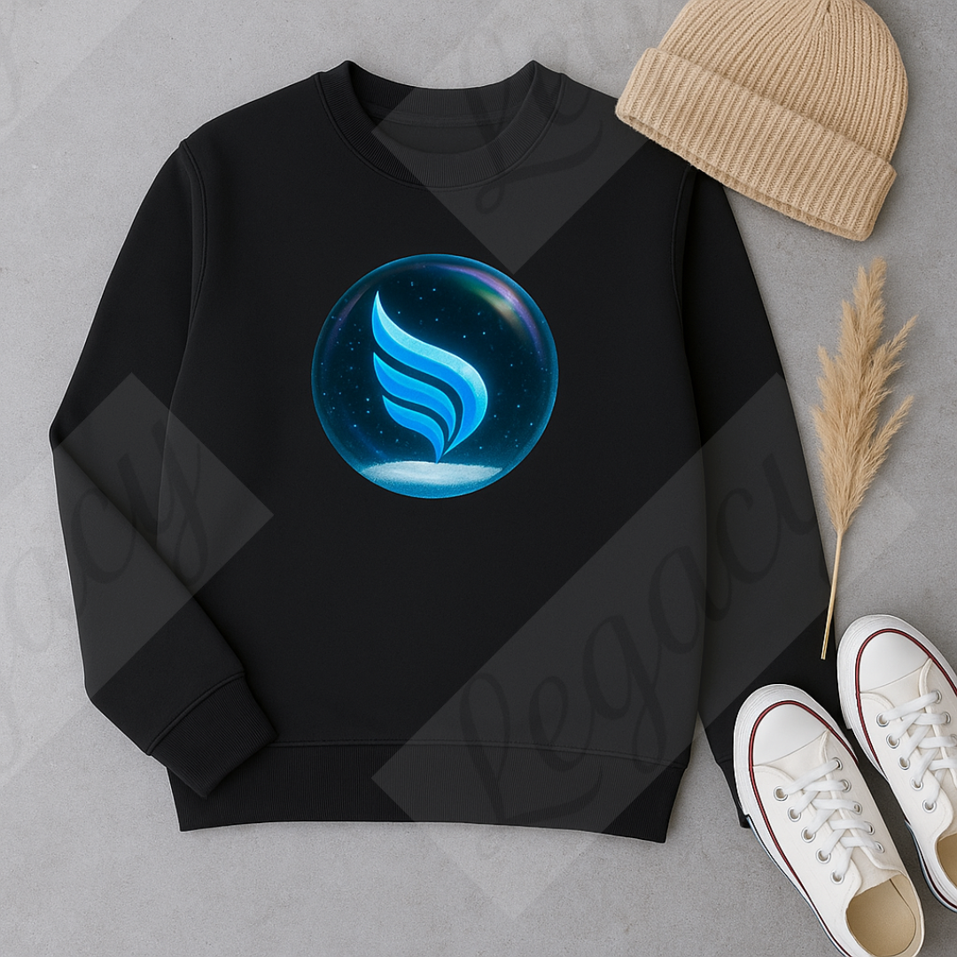 Frozen Legacy Sphere Dunkel Blau-luxus edition-Kinder Sweatshirt-Hochwertiger DTF Print/Weiche Baumwolle - Adi-Alex-Legacy