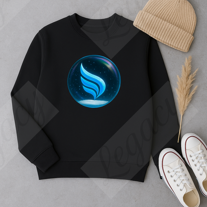 Frozen Legacy Sphere Dunkel Blau-luxus edition-Kinder Sweatshirt-Hochwertiger DTF Print/Weiche Baumwolle - Adi-Alex-Legacy