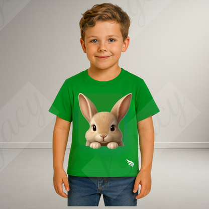 Hase-Kinder T-Shirt.Hochwertiger DTF Print/Größen 86-128 - Adi-Alex-Legacy