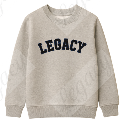 Legacy Grau-Kinder Sweatshirt-Hochwertiger DTF Print/Weiche Baumwolle - Adi-Alex-Legacy