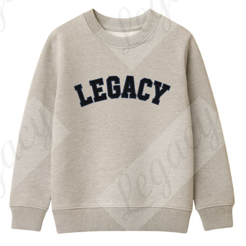 Legacy Grau-Kinder Sweatshirt-Hochwertiger DTF Print/Weiche Baumwolle - Adi-Alex-Legacy