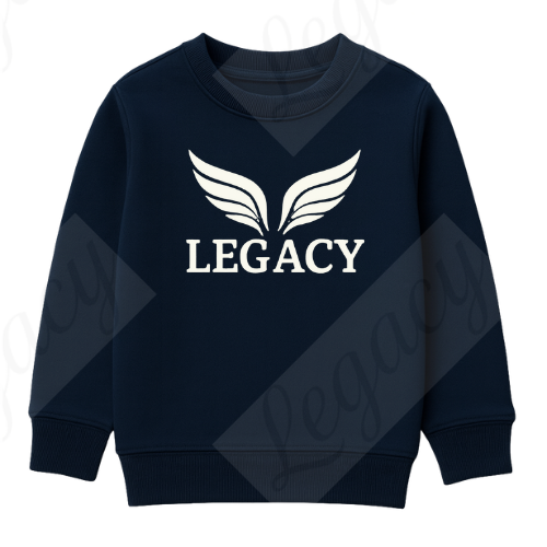 Legacy Original Dunkel Blau -Kinder Sweatshirt-Hochwertiger DTF Print/Weiche Baumwolle - Adi-Alex-Legacy