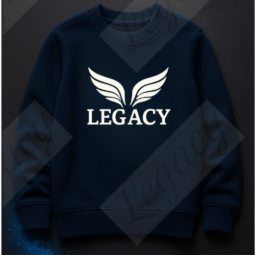 Legacy Original Dunkel Blau -Kinder Sweatshirt-Hochwertiger DTF Print/Weiche Baumwolle - Adi-Alex-Legacy