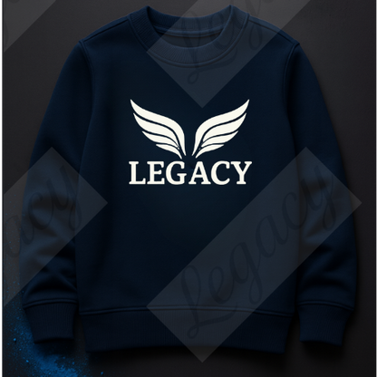Legacy Original Dunkel Blau -Kinder Sweatshirt-Hochwertiger DTF Print/Weiche Baumwolle - Adi-Alex-Legacy