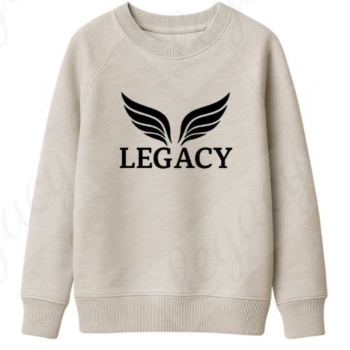 Legacy Original Hell Grau -Kinder Sweatshirt-Hochwertiger DTF Print/Weiche Baumwolle - Adi-Alex-Legacy