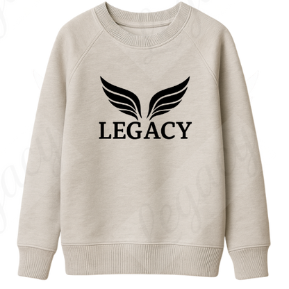 Legacy Original Hell Grau -Kinder Sweatshirt-Hochwertiger DTF Print/Weiche Baumwolle - Adi-Alex-Legacy