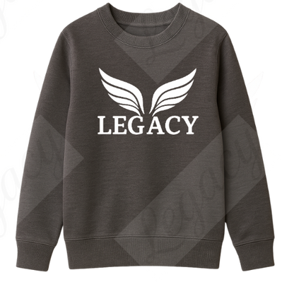 Legacy Original Dunkel Grau -Kinder Sweatshirt-Hochwertiger DTF Print/Weiche Baumwolle - Adi-Alex-Legacy