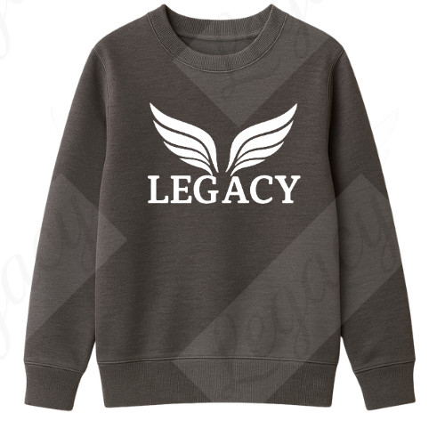 Legacy Original Dunkel Grau -Kinder Sweatshirt-Hochwertiger DTF Print/Weiche Baumwolle - Adi-Alex-Legacy