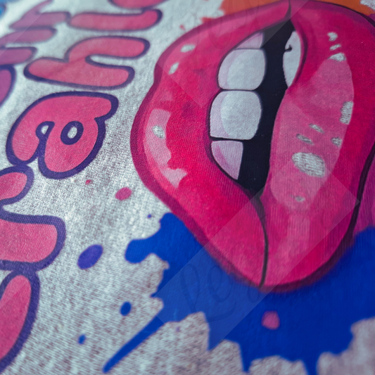 Mehr strahlen-Damen T-Shirt mit DTF Print - Adi-Alex-Legacy