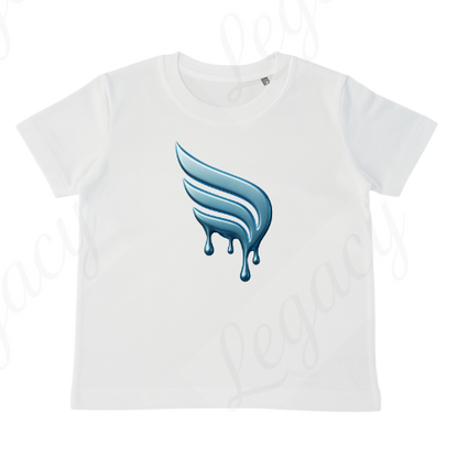 Set Kinder Sweatshirt Dunkel Blau, Weiß+T-Shirt Melt Legacy--Hochwertiger DTF Print/Weiche Baumwolle - Adi-Alex-Legacy