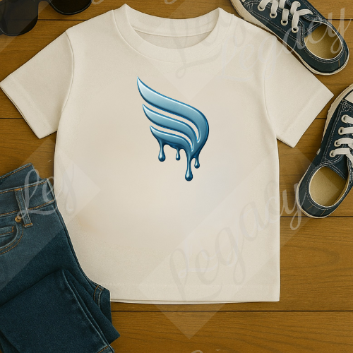 Set Kinder Sweatshirt Dunkel Blau, Weiß+T-Shirt Melt Legacy--Hochwertiger DTF Print/Weiche Baumwolle - Adi-Alex-Legacy