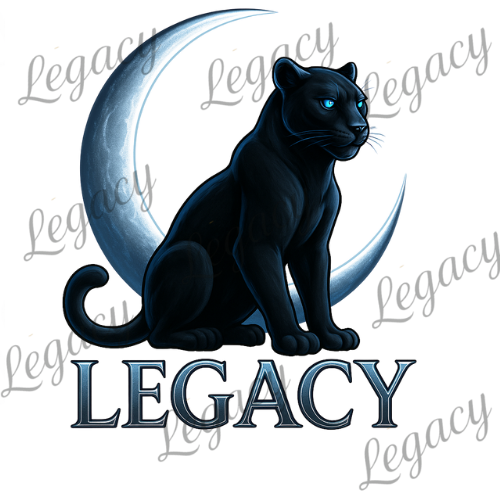 Moon Panther Schwarz -Kinder Sweatshirt-Hochwertiger DTF Print/Weiche Baumwolle 134-161 - Adi-Alex-Legacy