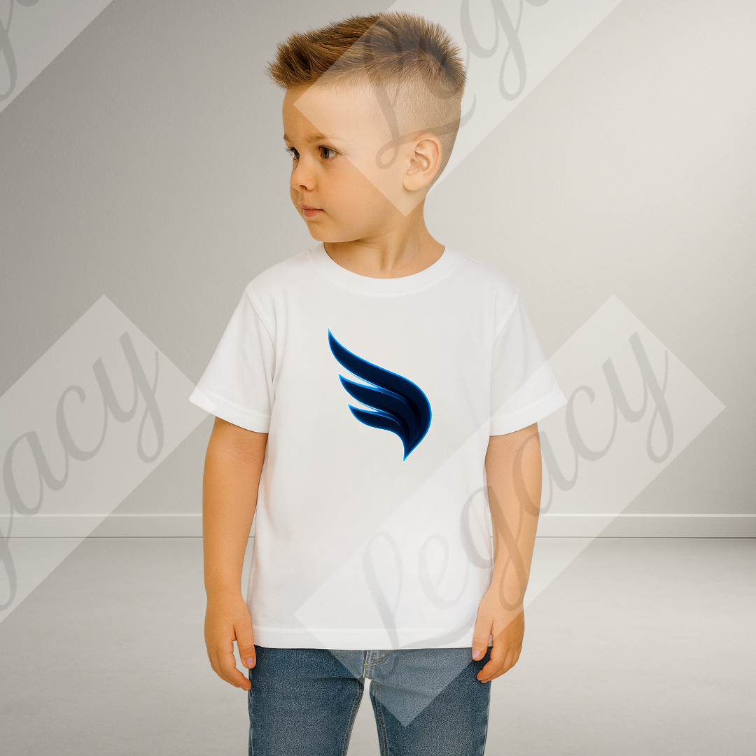 Set Kinder Sweatshirt Dunkel Blau-Weiß+T-Shirt Neon Legacy-Hochwertiger DTF Print/Weiche Baumwolle - Adi-Alex-Legacy