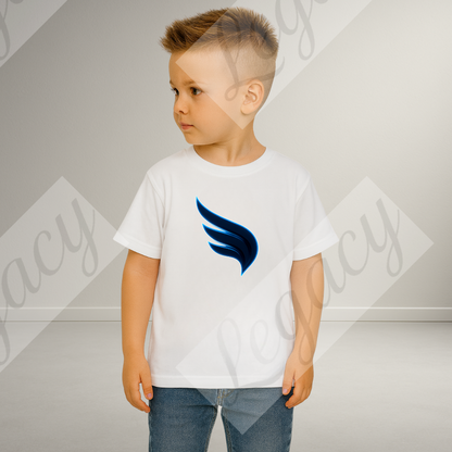 Set Kinder Sweatshirt Dunkel Blau-Weiß+T-Shirt Neon Legacy-Hochwertiger DTF Print/Weiche Baumwolle - Adi-Alex-Legacy