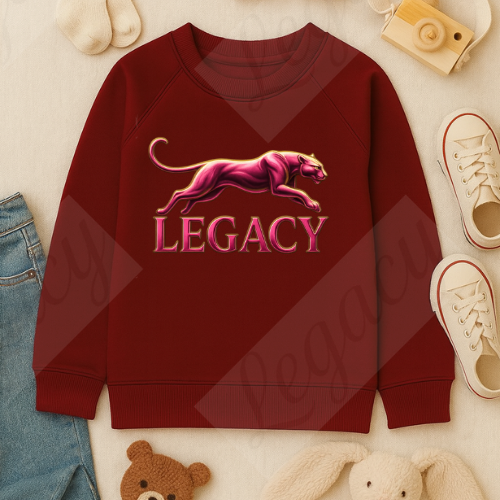Pink Panther Bordo -Kinder Sweatshirt-Hochwertiger DTF Print/Weiche Baumwolle 104-140 - Adi-Alex-Legacy