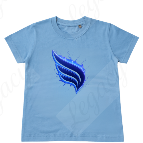 Power Legacy Blau-Kinder T-Shirt-Hochwertiger DTF Print/Größen 86-128 - Adi-Alex-Legacy