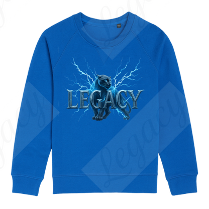 Power Legacy Blau -Kinder Sweatshirt-Hochwertiger DTF Print/Weiche Baumwolle - Adi-Alex-Legacy