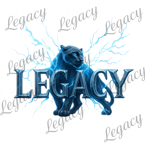 Power Legacy Blau -Kinder Sweatshirt-Hochwertiger DTF Print/Weiche Baumwolle - Adi-Alex-Legacy