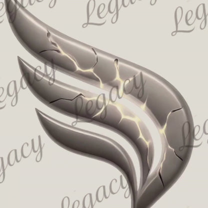 Legacy „Broken Wing“ Kids Sweatshirt – Grau, Premium DTF Print