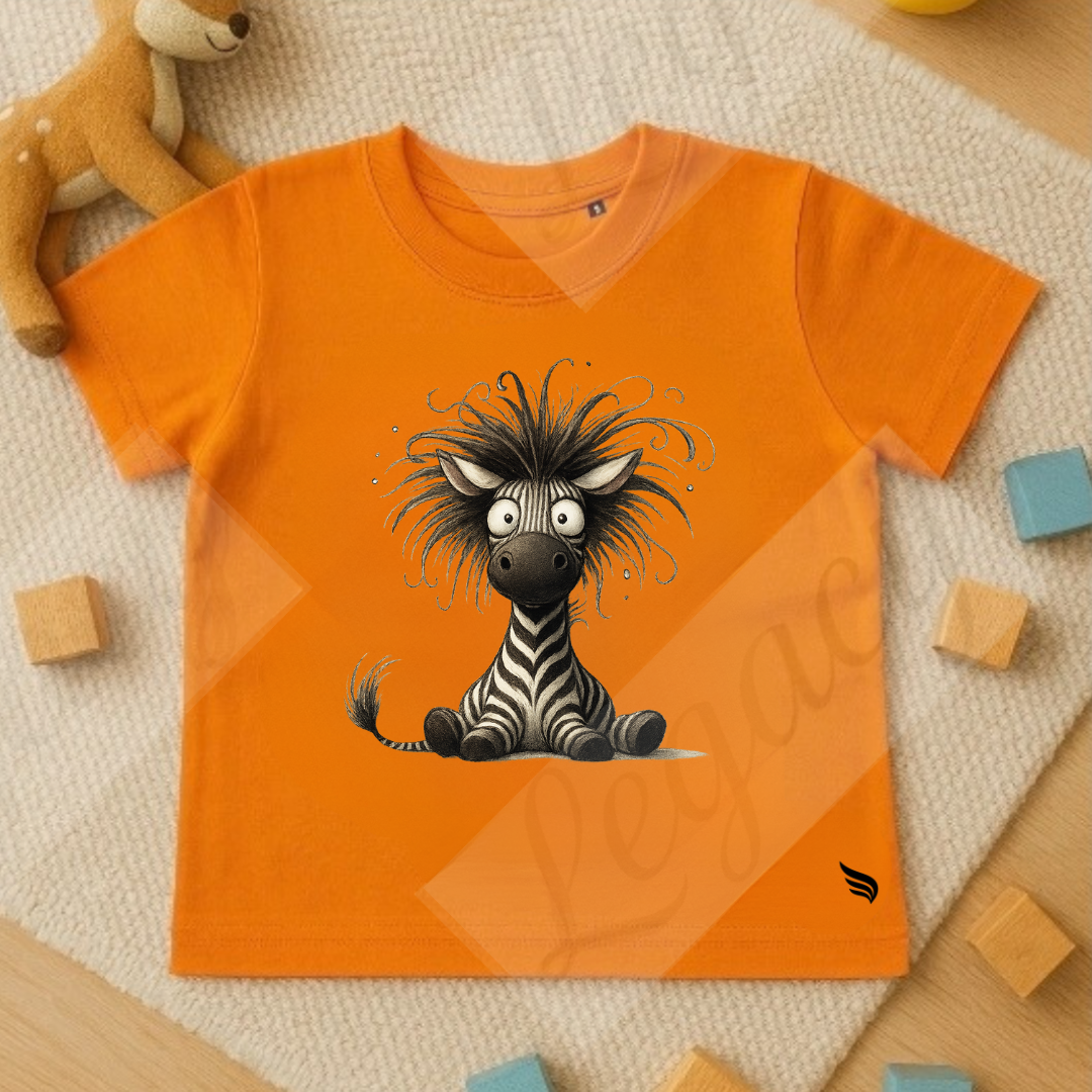 Zebra-Kinder T-Shirt-Hochwertiger DTF Print/Größen 86-128 - Adi-Alex-Legacy